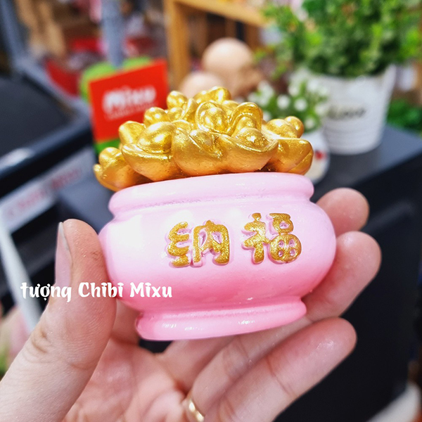 Chum vàng may mắn màu hồng